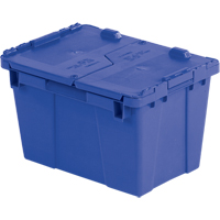 Contenants de distribution Flipak en plastique poly&eacute;thyl&egrave;ne (PE), 15,2" x 10,9" x 9,7", Bleu Oxymax Inc