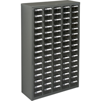 Casiers pour pi&egrave;ces KPC-600, Acier galvanis&eacute;, 75 tiroirs, 23-1/10" x 8-7/10" x 36-9/10", Gris Oxymax Inc