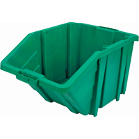 Jumbo Plastic Bin, 15-1/2" W x 13" H x 25" D, Green, 200 lbs. Capacity Oxymax Inc