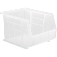 Clear-View Ultra Stack & Hang Bin, 8-1/4" W x 7" H x 10-3/4" D, Clear Oxymax Inc