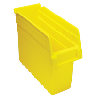 Store-Max Shelf Bins, 4-3/8" W x 8" H x 11-5/8" D, Yellow, 44 lbs. Capacity Oxymax Inc