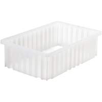 Contenant Divider Box, Plastique, 16,5" la x 10,875" p x 5" h, Gris Oxymax Inc