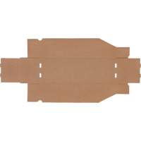 Boîtes profondes en carton ondul&eacute;, 5-3/4" la x 17-1/4" p x 4-1/2" h, Beige Oxymax Inc