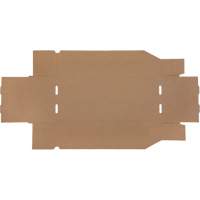 Boîtes profondes en carton ondul&eacute;, 7-3/4" la x 17-1/4" p x 4-1/2" h, Beige Oxymax Inc
