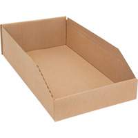 Boîtes profondes en carton ondul&eacute;, 9-3/4" la x 17-1/4" p x 4-1/2" h, Beige Oxymax Inc