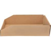 Boîtes profondes en carton ondul&eacute;, 9-3/4" la x 17-1/4" p x 4-1/2" h, Beige Oxymax Inc