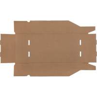 Boîtes profondes en carton ondul&eacute;, 9-3/4" la x 17-1/4" p x 4-1/2" h, Beige Oxymax Inc