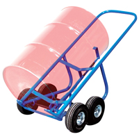 Diable &agrave; barils pour terrain accident&eacute;, Fabriqu&eacute; en Acier, 30 - 85 gal. US (25 - 70,8 gal. imp.) Oxymax Inc