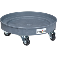 Leak Containment Drum Dolly, 24.25" dia. X 7.625" H, 1.5 US Gal. Spill Cap. Oxymax Inc