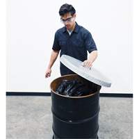 Couvercle pour baril ouvert en acier galvanis&eacute; Oxymax Inc