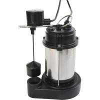 Stainless Steel Housing-Cast Iron Base Sump Pump, 1/3 HP, 3630 GPH Flow Rate Oxymax Inc