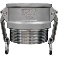 Cam & Groove Coupling, Stainless Steel, Type B, 3/4", Male NPT, 250 PSI Oxymax Inc