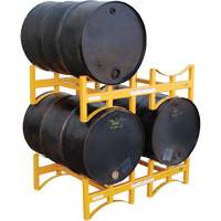 Steel Stackable Drum Rack, 2 Drums, 1600 lbs. Capacity, 45-1/2" W x 29-7/8" D x 12-3/4" H Oxymax Inc