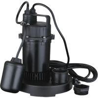 Thermoplastic Submersible Sump Pump, 2560 GPH, 115 V, 4.6 A, 1/3 HP Oxymax Inc