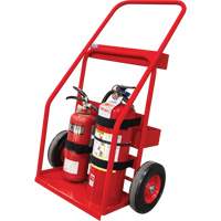 Chariot de prevention d'incendie pour travaux &agrave; chaud, Roues Semi-pneumatique, Base de 17,75" la x 8,9" lo, 100 lb Oxymax Inc