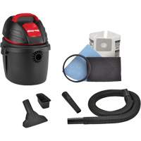 Aspirateur portable pour atelier, Secs-humides, 2,5 CV, 2,5 gal. US (9,5 litres) Oxymax Inc