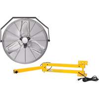 Trousse de ventilateur pour poste de travail industriel avec bras double verrouillable, Dia 24", 3 vitesses Oxymax Inc
