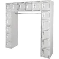 Assembled Archettes Clean Line Economy Lockers, 16 -tier, Bank of 3, 18" x 72" x 12", Steel Oxymax Inc