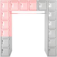 Assembled Archettes Clean Line Economy Lockers, 16 -tier, Bank of 3, 18" x 72" x 12", Steel Oxymax Inc