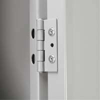 Clean Line Lockerette, 6 -tier, Bank of 4, 48" x 18" x 82", Steel, Charcoal, Rivet (Assembled) Oxymax Inc