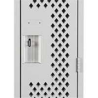 Clean Line Lockers, 12" x 12" x 72", Steel, Grey, Rivet (Assembled), Perforated Oxymax Inc