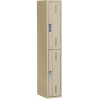 Casiers robustes Concorde, 2 niveaux, 12" x 18" x 72", Acier, Beige, Soud&eacute; (assembl&eacute;) Oxymax Inc