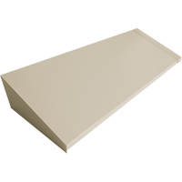 Dessus inclin&eacute; pour casiers robustes enti&egrave;rement soud&eacute; Concorde, Bloc de 4, 18" p x 48" la x 6" ha, Beige, Acier Oxymax Inc