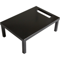 All-Welded Concorde Free Standing Locker Base, 1 Banks, 6" H x 12" W x 18" D, Black, Steel Oxymax Inc