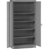 Standard Storage Cabinet, Steel, 4 Shelves, 72" H x 36" W x 18" D, Grey Oxymax Inc