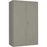 Extra Wide Hi-Boy Storage Cabinet, Steel, 4 Shelves, 72" H x 48" W x 24" D, Grey Oxymax Inc