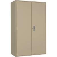 Extra Wide Hi-Boy Storage Cabinet, Steel, 4 Shelves, 72" H x 48" W x 24" D, Beige Oxymax Inc