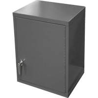 Armoire murale, 27" h x 13-11/16" la x 18" p, 2 tablettes, Acier, Gris Oxymax Inc