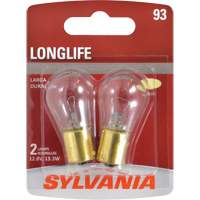 93 Long Life Mini Automotive Bulb, Incandescent, 13.3 W Oxymax Inc