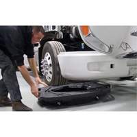 Bac de vidange d'huile pour camion &agrave; profil bas avec couvercle Oxymax Inc