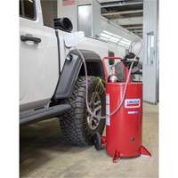 Chariot &agrave; carburant en acier de 25 gallons avec pompe rotative bidirectionnelle Oxymax Inc