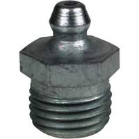 Straight Extra-Short Grease Fitting, Steel, 0.25 NPT Thread Oxymax Inc