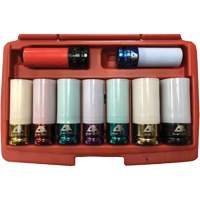 Thin Wall Master Impact Socket Set, 9 Pieces, 1/2" Drive Size Oxymax Inc