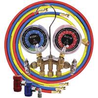 Jeu de manom&egrave;tres collecteurs en laiton avec coupleurs Oxymax Inc