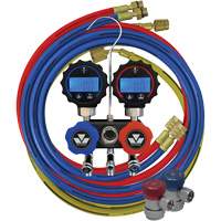 Jeu de manom&egrave;tres manifold compact Mini-Fold – S&eacute;rie noire Oxymax Inc