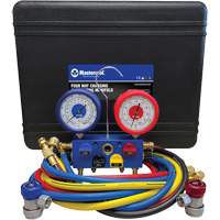 R134A 4-Way Aluminum Manifold Gauge Set Oxymax Inc