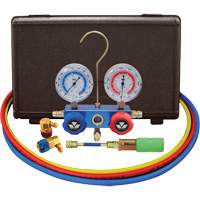 Automotive R134A 2-Way Manifold Gauge Set with Mini Dye Injector Oxymax Inc