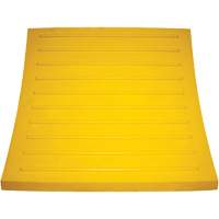 Wheel Chock, Polyurethane, Yellow, 15-1/4" W x 12-1/8" D x 10-3/4" H Oxymax Inc