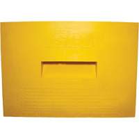 Wheel Chock, Polyurethane, Yellow, 15-1/4" W x 12-1/8" D x 10-3/4" H Oxymax Inc