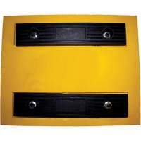 Wheel Chock, Polyurethane, Yellow, 15-1/4" W x 12-1/8" D x 10-3/4" H Oxymax Inc
