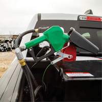 Green Automatic Gasoline Spout Nozzle Oxymax Inc
