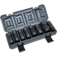 Jeu de douilles doubles hexagonales et h&eacute;licoidales avec coffret, 8 Morceaux, Prise de 1/2" Oxymax Inc