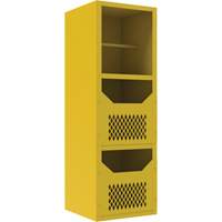 Armoire pour le contr&ocirc;le des d&eacute;versements, 1 Tablettes, 72" h x 24" la x 24" p, Acier, Jaune Oxymax Inc