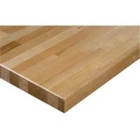 Hardwood Workbench Top, 72" W x 24" D, Square Edge, 1-1/4" Thick FM939 | Oxymax Inc