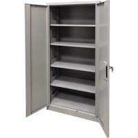 Armoire de rangement, Acier, 4 Tablettes, 78" h x 36" la x 24" P, Gris Oxymax Inc