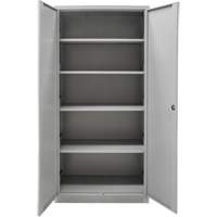 Hi-Boy Storage Cabinet, Steel, 4 Shelves, 72" H x 36" W x 18" D, Grey Oxymax Inc